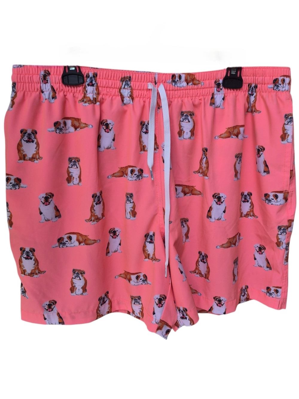 Chubbies The Prince of Prints Pink Bulldog Swim Trunks Size 2XL